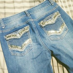Vanilla Star boot cut Embellished jeans